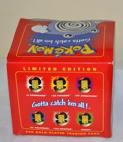 23K Gold Plated POLIWHIRL Trading Card 1995 Burger King Pokemon NIP Sealed - Image 5