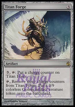 Titan Forge 1x FOIL MBS MTG Mirrodin Besieged Rare NM artifact - Image 1