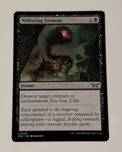 MTG Withering Torment - Duskmourn: House of Horror LP - Image 1