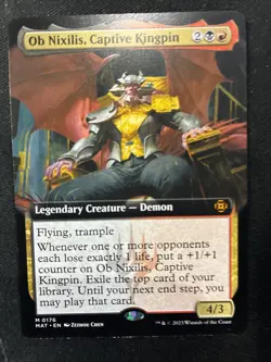 MTG Ob Nixilis, Captive Kingpin (Extended Art) March of the Machine: Aftermath - Image 1