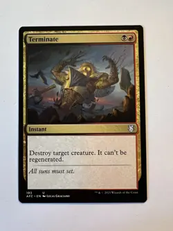 Terminate - MTG Adventures In The Forgotten Realms: Commander - NM - Image 1