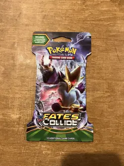 Pokemon TCG Fates Collide Sleeved Booster Pack XY New Sealed - Image 1