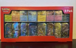 TWO Pokemon TCG Scarlet & Violet Prismatic Evolutions 8 Mini Tins Sealed Costco - Image 2