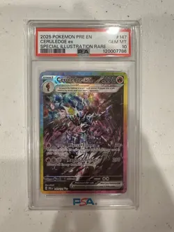Pokemon TCG: Ceruledge EX 147/131 Prismatic Evolutions - PSA 10 Gem Mint - Image 1