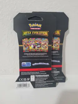 (2) Pokemon Mega Evolution Booster Pack With Mega Kangaskhan Art Factory Sealed! - Image 2