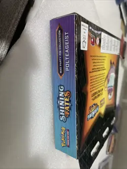 Pokemon Shining Fates TCG Mad Pin Party Polteageist Box Factory Sealed lot of 2 - Image 4