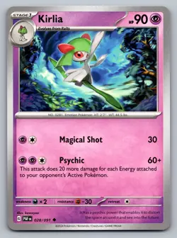 Pokemon TCG SV: Paldean Fates Kirlia - 028/091 - Image 1