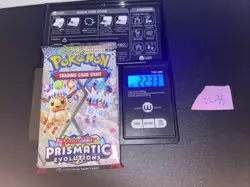 GOD PACKU 22.33g VERY HEAVY Prismatic Evolutions Pokemon Sealed Booster Pack New - Image 1
