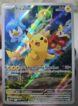 Pikachu - SVP027 Paldea Evolved ETB Promo Pokemon Scarlet & Violet - Image 1