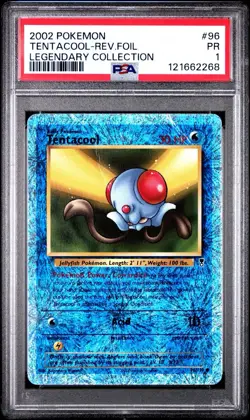 PSA 1 Tentacool 2002 Legendary Collection 96/110 Reverse Holo Foil Pokemon PR - Image 1