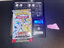 GOD PACKU 22.45g VERY HEAVY Prismatic Evolutions Pokemon Sealed Booster Pack New - Image 1