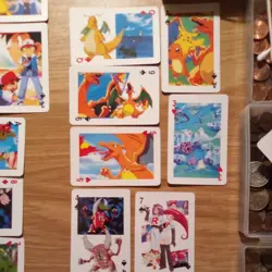 1999 Pikachu Pokemon Poker Deck Japanese Set - lightly played - Image 1