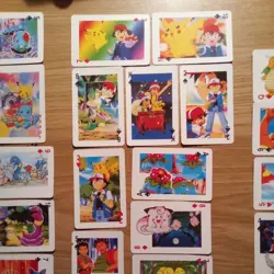1999 Pikachu Pokemon Poker Deck Japanese Set - lightly played - Image 2