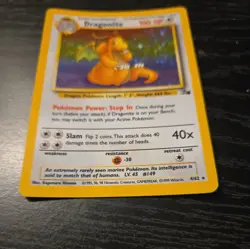 Pokemon Dragonite 4/62 Fossil Holo Rare Unlimited - Image 3