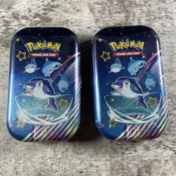 Pokemon Paldean Fates Mini Tins x2, Brand New, Factory Sealed - Image 1