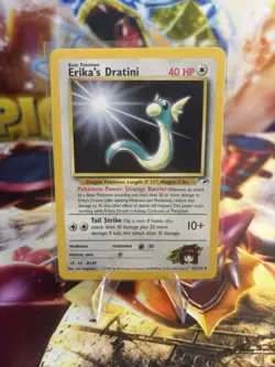 Erika's Dratini 42/132 Gym Heroes Vintage Unlimited Pokemon - Image 1