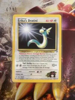Erika's Dratini 42/132 Gym Heroes Vintage Unlimited Pokemon - Image 3