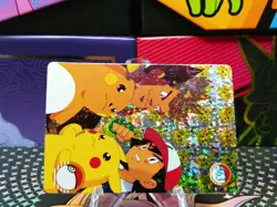 Pokemon Pocket Monsters Vending Prism Holo Vintage Sticker #363 PIKACHU rare - Image 3