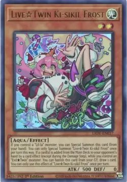 Yu-Gi-Oh! Live Twin Ki-Sikil Frost LIOV-EN017 Ultra Rare 1st Edition M/NM X1 - Image 1