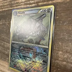 STEELIX 24/95 Unleashed LEAGUE PROMO crosshatch Pokemon card NM near mint - Image 4