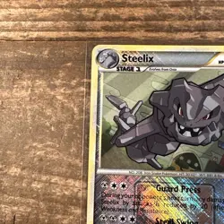STEELIX 24/95 Unleashed LEAGUE PROMO crosshatch Pokemon card NM near mint - Image 5