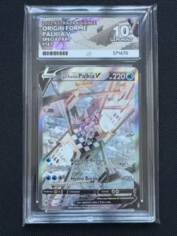 Ace Grading 10 Palkia v Origin Forme Astral Radiance Pokemon Card 167/189 - Image 1