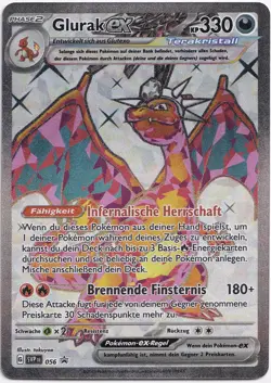 Pokemon Glurak ex Full Art Blackstar Promos SVP 056 Near Mint Deutsch - Image 1