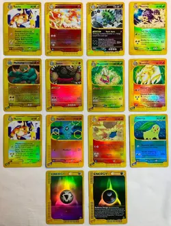Pokemon 2002 Expedition Set - 14 Reverse Holo Cards - Near Mint to Mint Cond. - Image 1