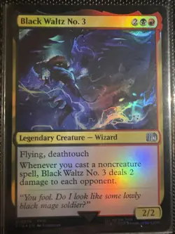 Magic: The Gathering Black Waltz No. 3 Legendary Creature Card - Image 1