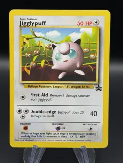 Jigglypuff 7 WOTC Black Star Promo Pokemon Card - Image 1