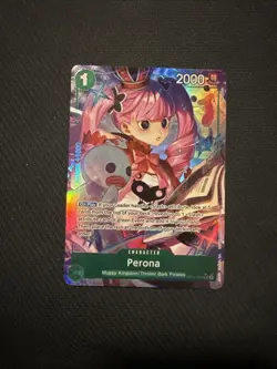Perona Alt Art OP12-034 SR ENGLISH Legacy of the Master One Piece Card NM - Image 1