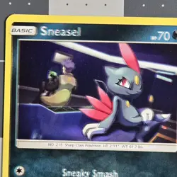 Sneasel Error Misprint Blurry Misaligned Print Layer Ultra Prism Pokemon Card - Image 2