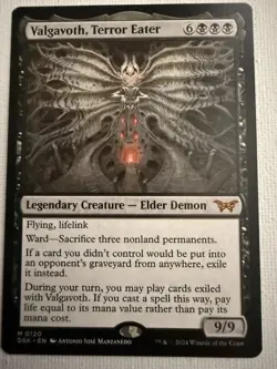 MTG Valgavoth, Terror Eater Duskmourn: House of Horror Mythic Rare Card - Image 1