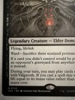 MTG Valgavoth, Terror Eater Duskmourn: House of Horror Mythic Rare Card - Image 5