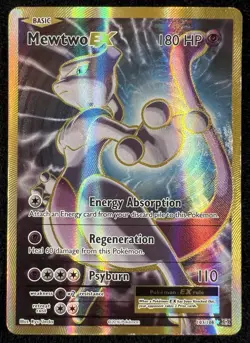 Mewtwo EX 103/108 Evolutions Pokemon TCG Holo Full Art Ultra Rare Card - MP - Image 1