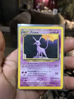 20/75 German Psiana/espeon Pokemon Card Neo Discovery Rare 2000 - Image 1
