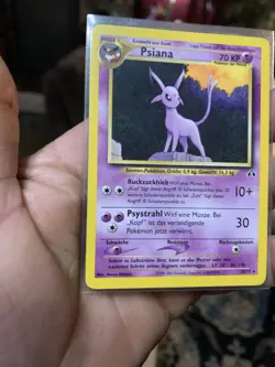 20/75 German Psiana/espeon Pokemon Card Neo Discovery Rare 2000 - Image 2