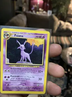 20/75 German Psiana/espeon Pokemon Card Neo Discovery Rare 2000 - Image 3