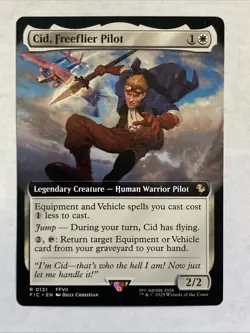 Cid, Freeflier Pilot Final Fantasy Mtg Borderless FIC 0131 - Image 1