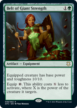 MTG Belt of Giant Strength, NM-Mint, English Commander: AFR - Image 1