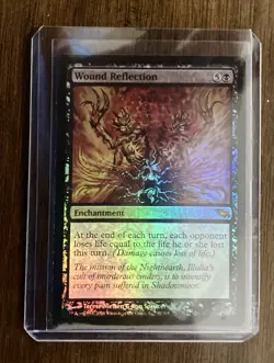 RARE FOIL Magic: The Gathering Wound Reflection Shadowmoor Enchantment - Image 1
