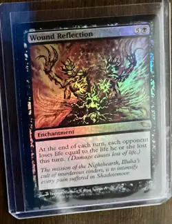RARE FOIL Magic: The Gathering Wound Reflection Shadowmoor Enchantment - Image 2