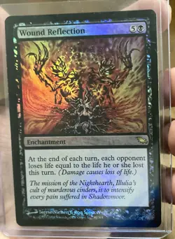 RARE FOIL Magic: The Gathering Wound Reflection Shadowmoor Enchantment - Image 3