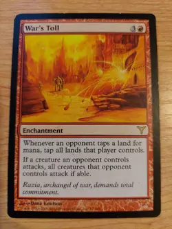 War's Toll - 77/180 (Dissension) - Very Lightly Played VLP - Rare - Image 1