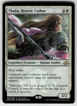 MTG Thalia, Heretic Cathar Foil P Buy-A-Box Promos 46 LP - Image 1