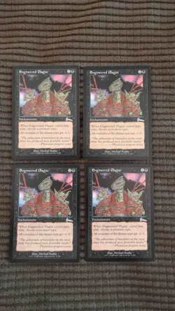 Magic: the Gathering / MtG Engineered Plague x4 Urza's Legacy - Image 1
