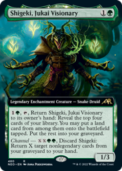 Shigeki, Jukai Visionary - Extended Art - Kamigawa: Neon Dynasty #480 MTG Magic - Image 1