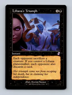 Liliana's Triumph Time Spiral: Remastered Non-Foil MTG NM - Image 1