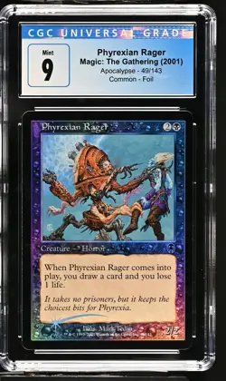 PHYREXIAN RAGER Apocalypse Foil C CGC 9 MTG [Nostalgium] - Image 1