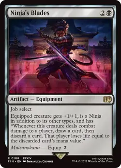 NM Ninja's Blade, MTG, Final Fantasy, Magic the Gathering, 108 - Image 1